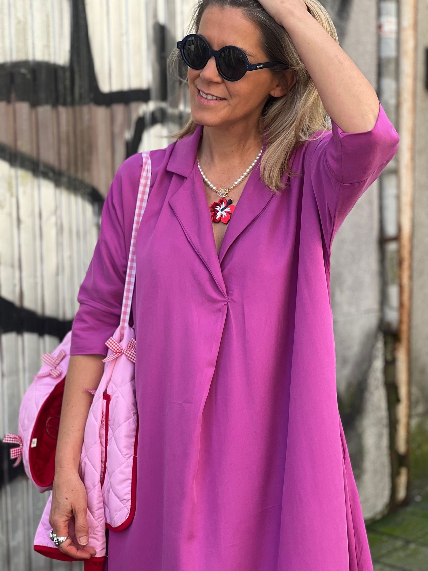 Vestido midi em viscose