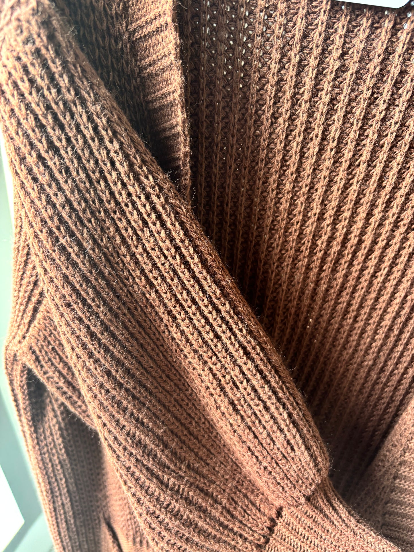 Abrigo largo de punto