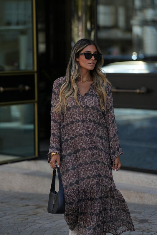 printed long dress