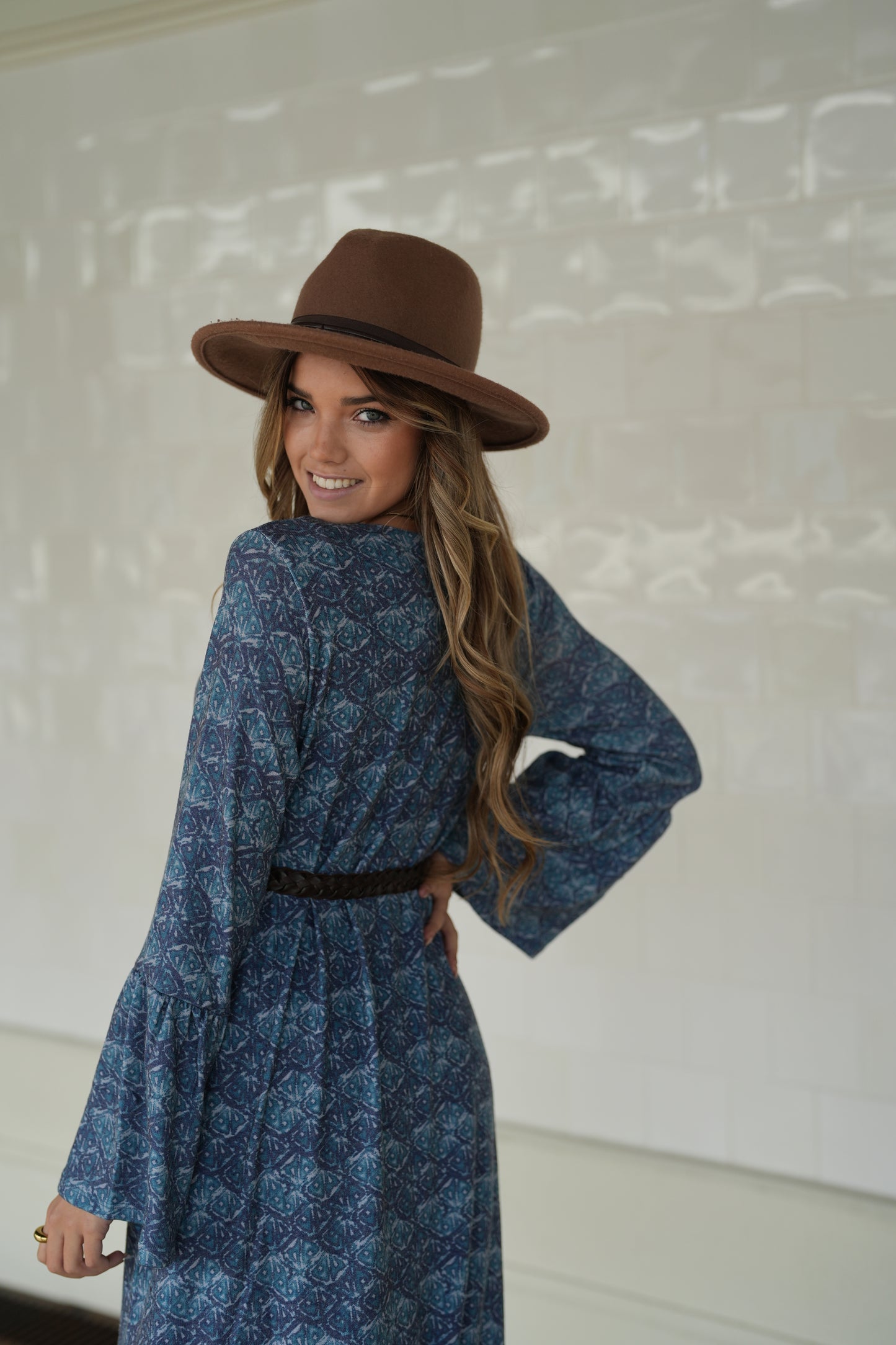 Vestido largo de punto cálido