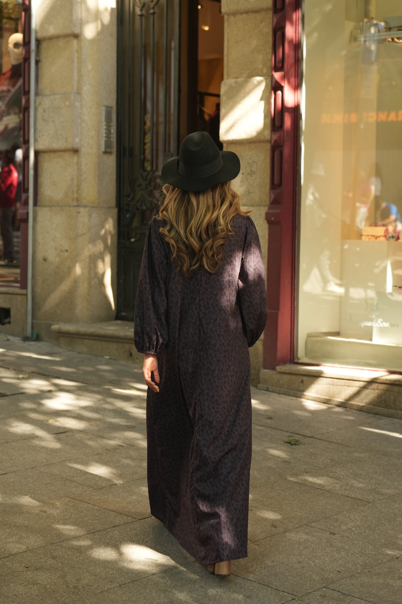 Vestido comprido estampado