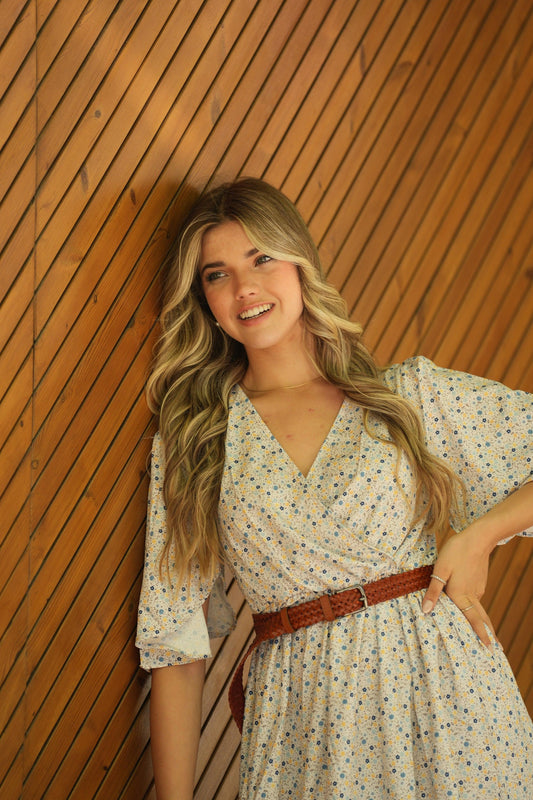 Vestido comprido floral