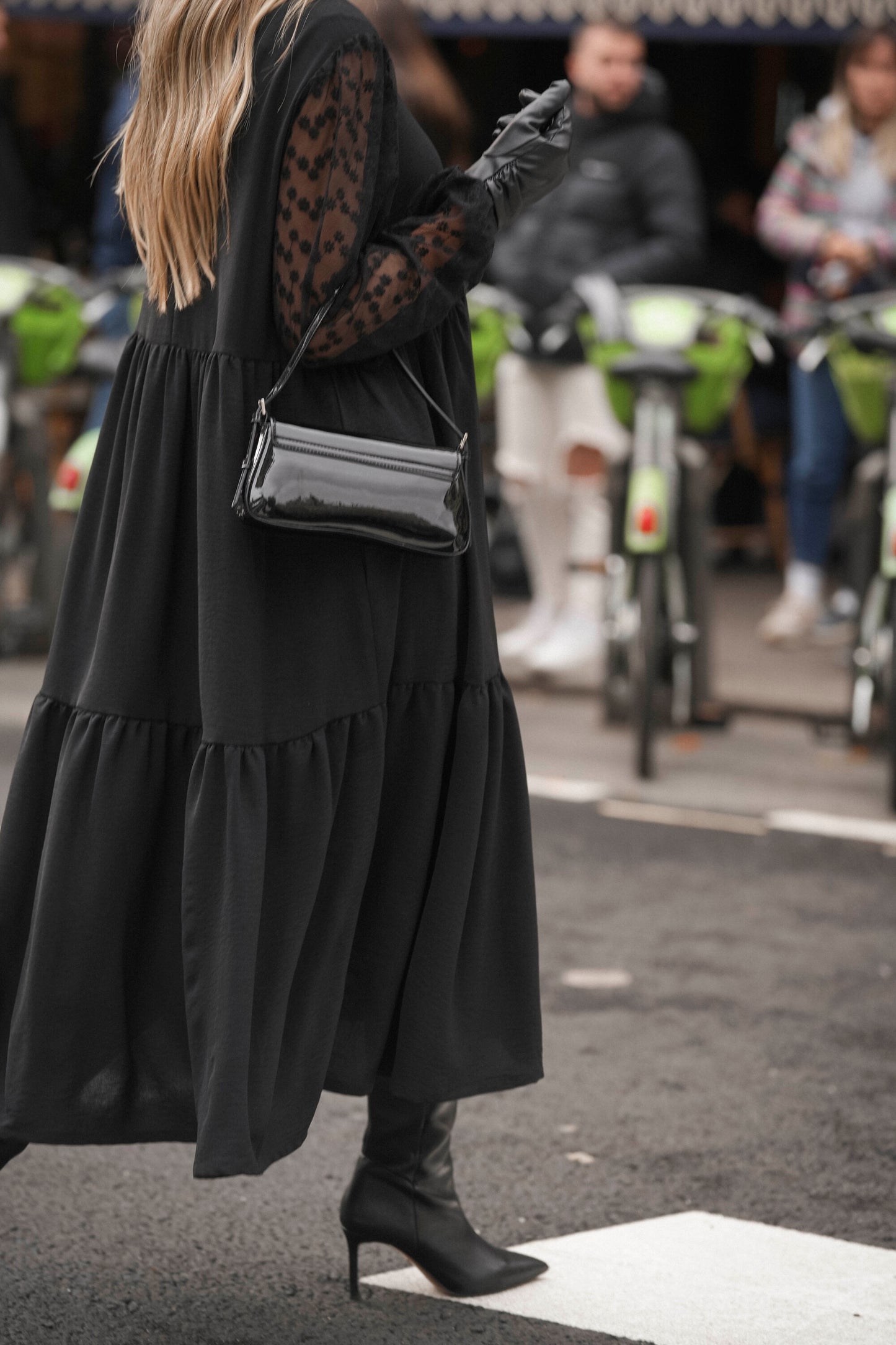 Vestido comprido preto