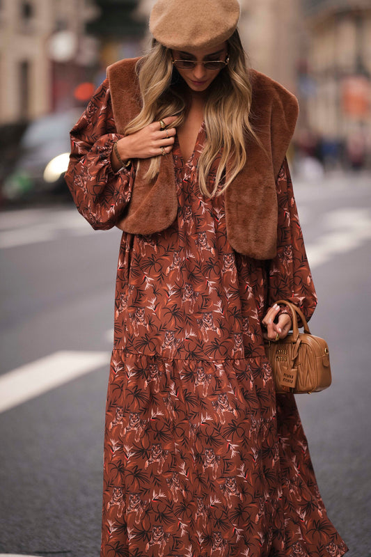 Colete em pêlo sintético