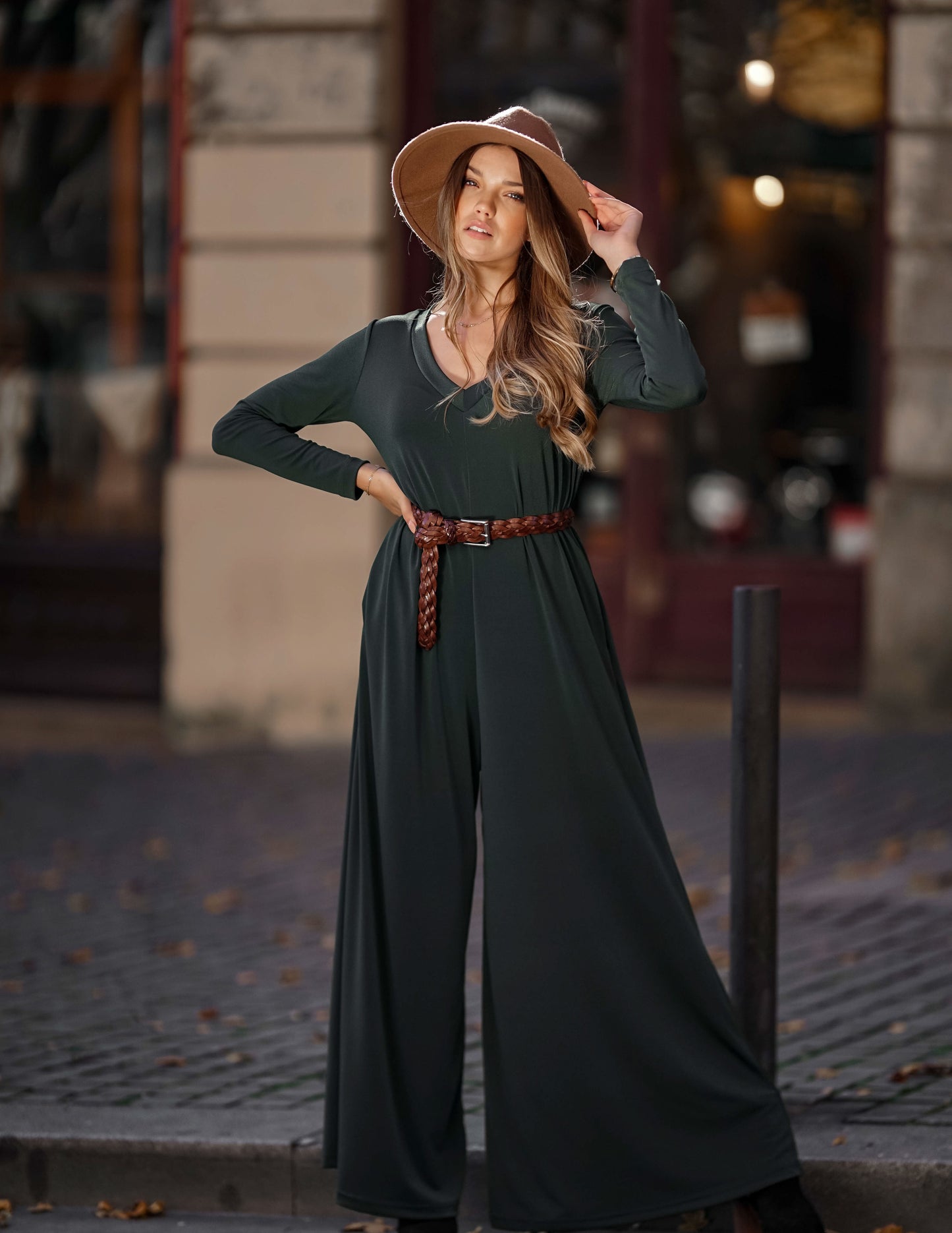 Macacão comprido em malha