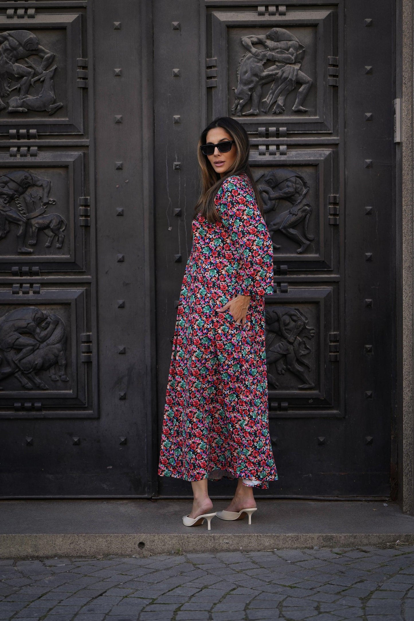 Vestido largo de punto