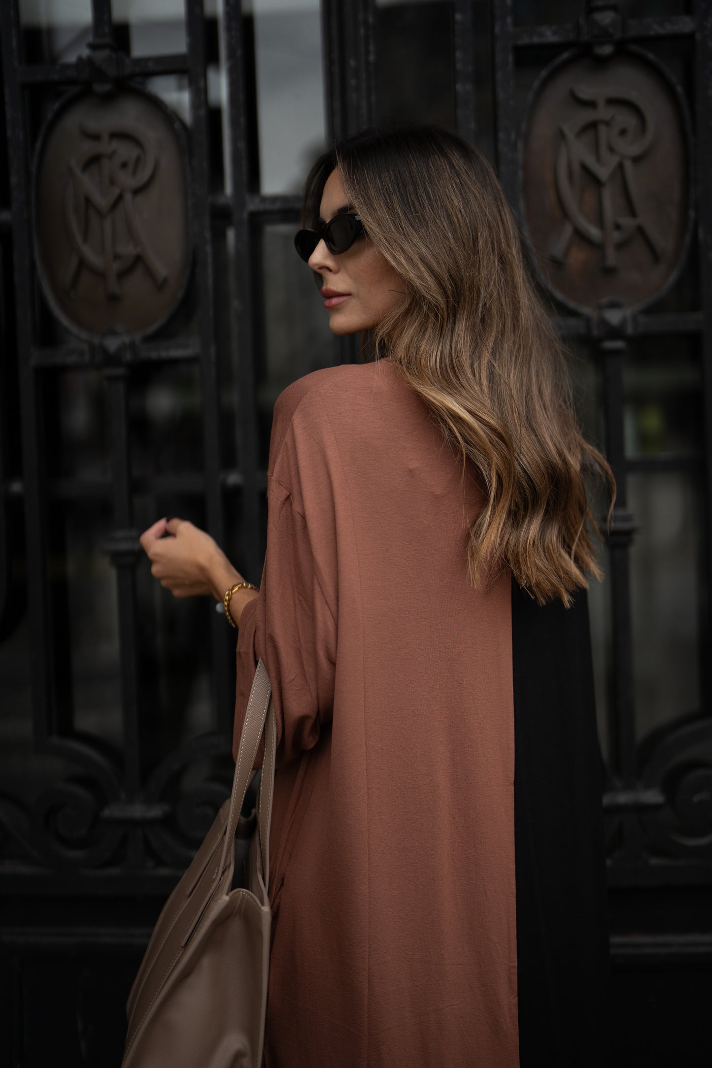 Vestido punto bicolor