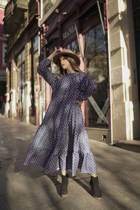 vestido largo corazones