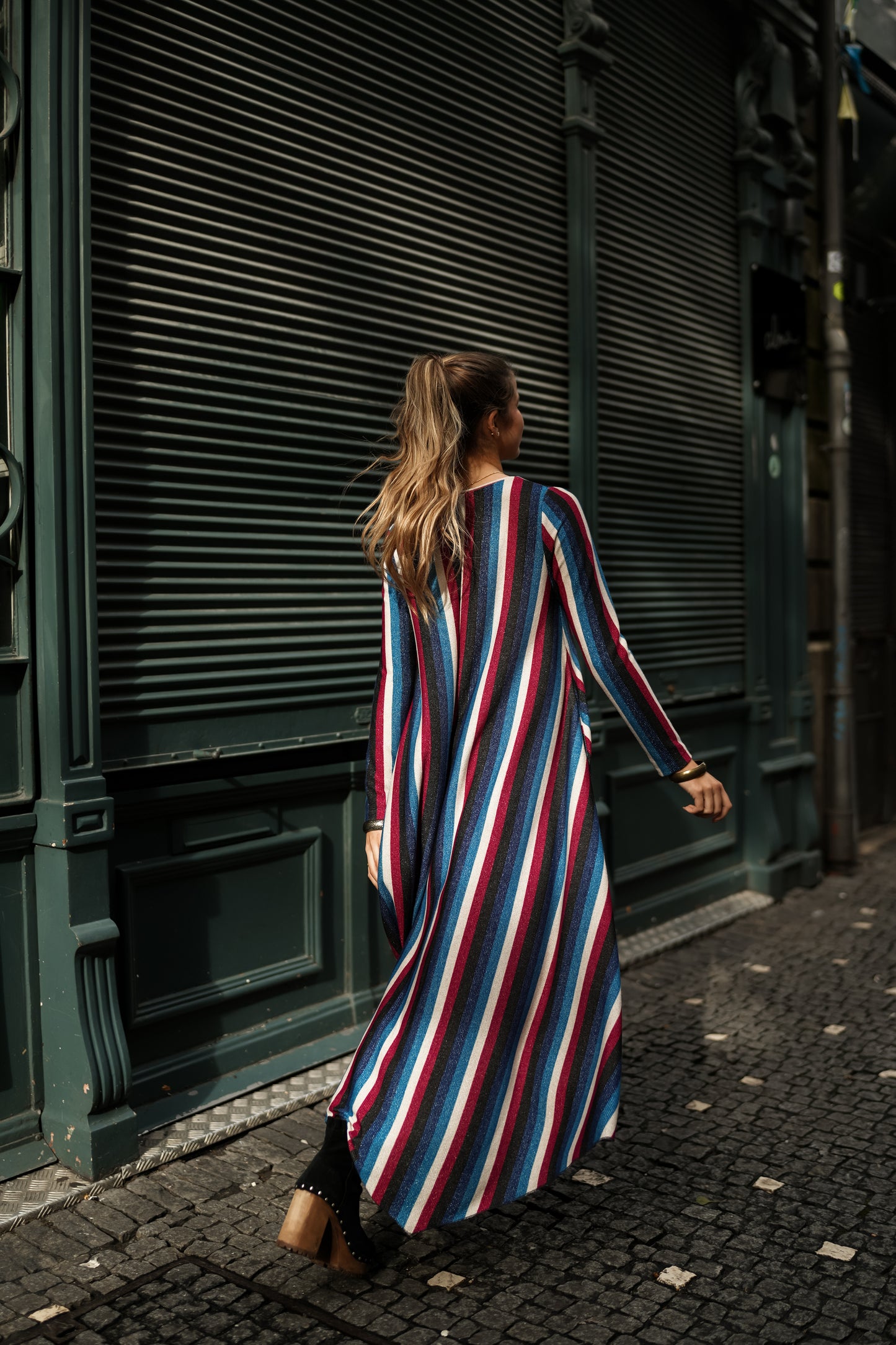 Robe longue asymétrique