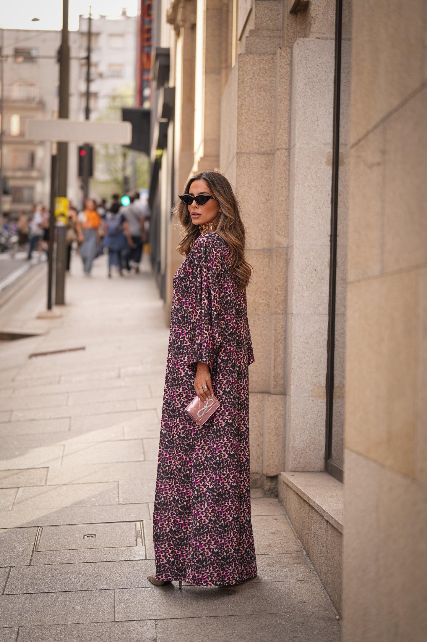 Printed long jumpsuit