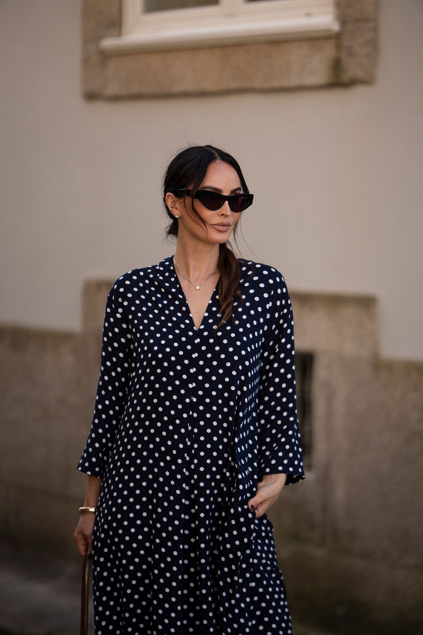 Vestido comprido estampado