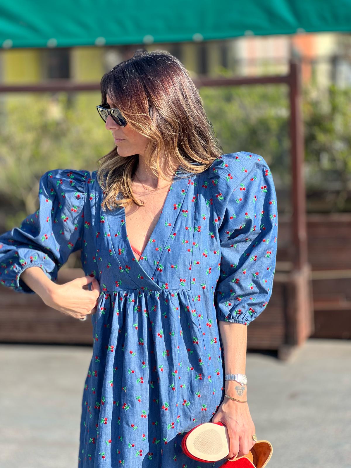 Robe midi en jean