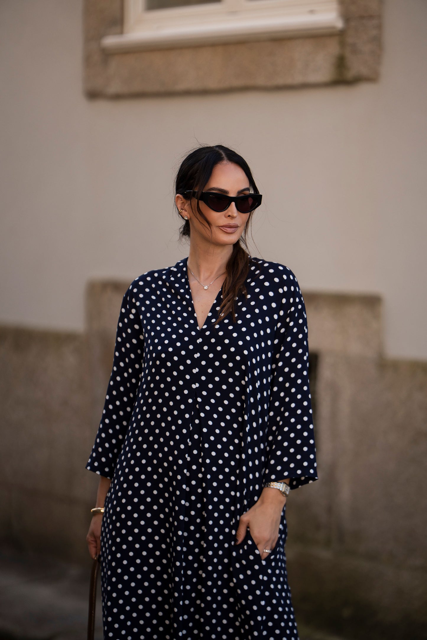 Vestido comprido estampado