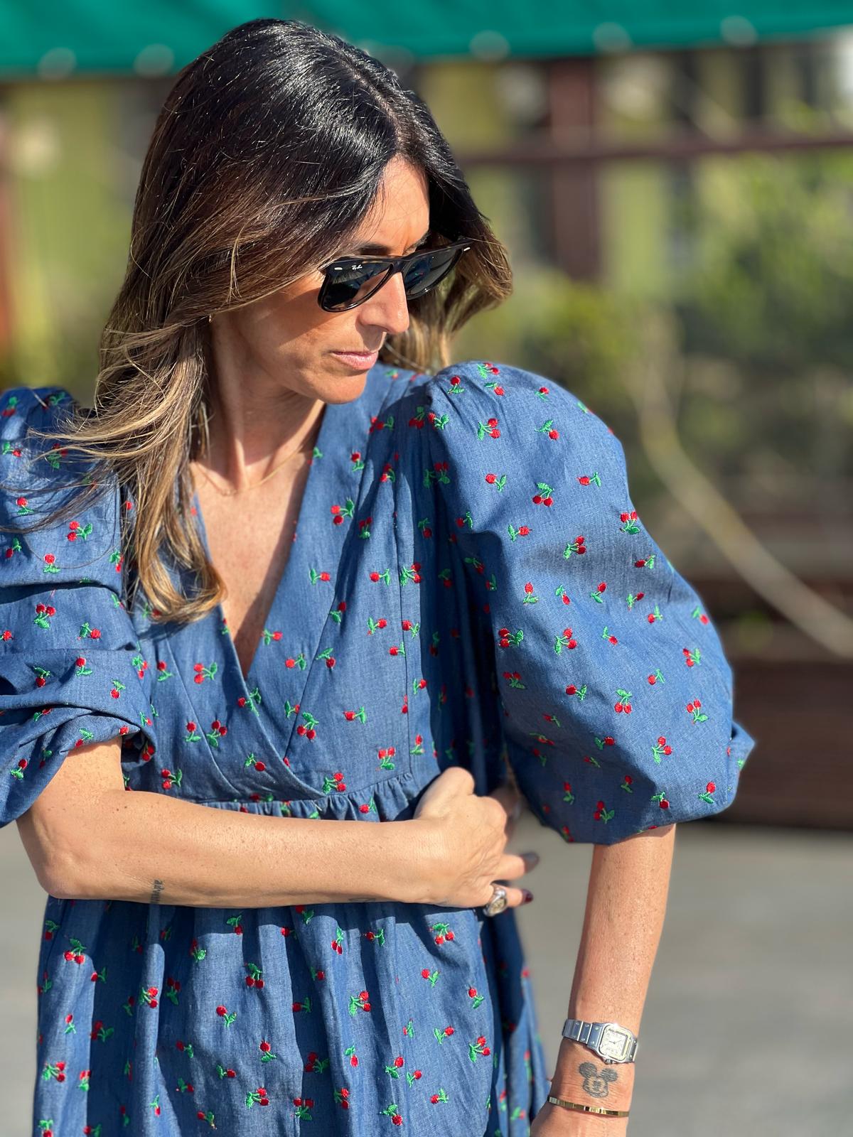 Robe midi en jean