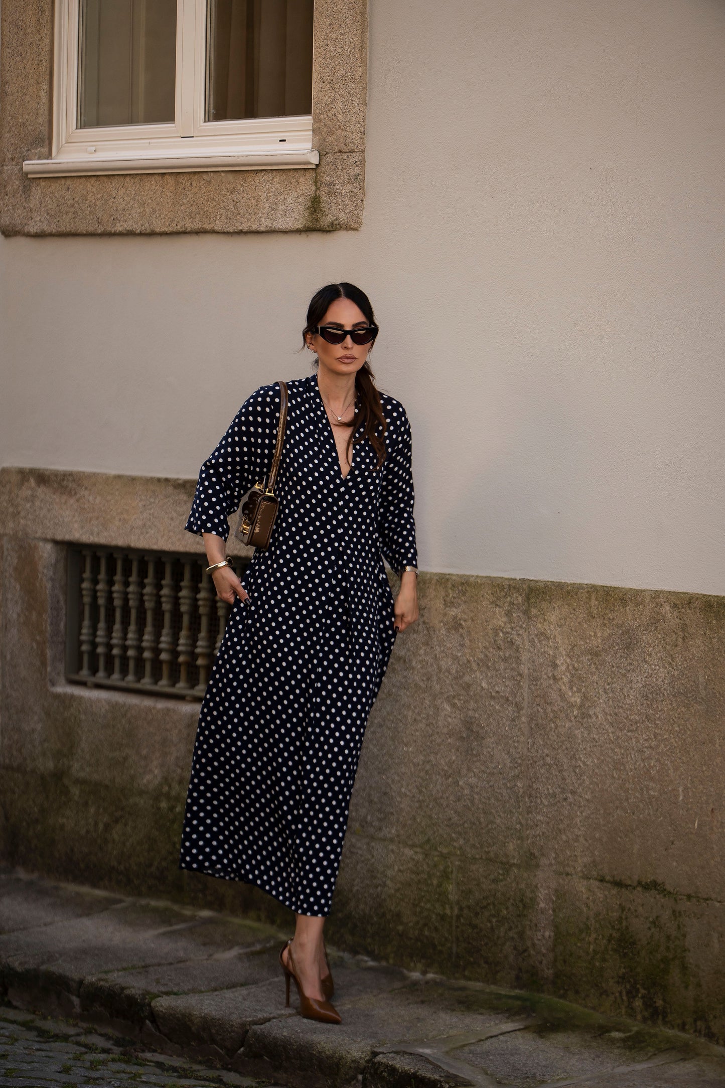 Vestido comprido estampado