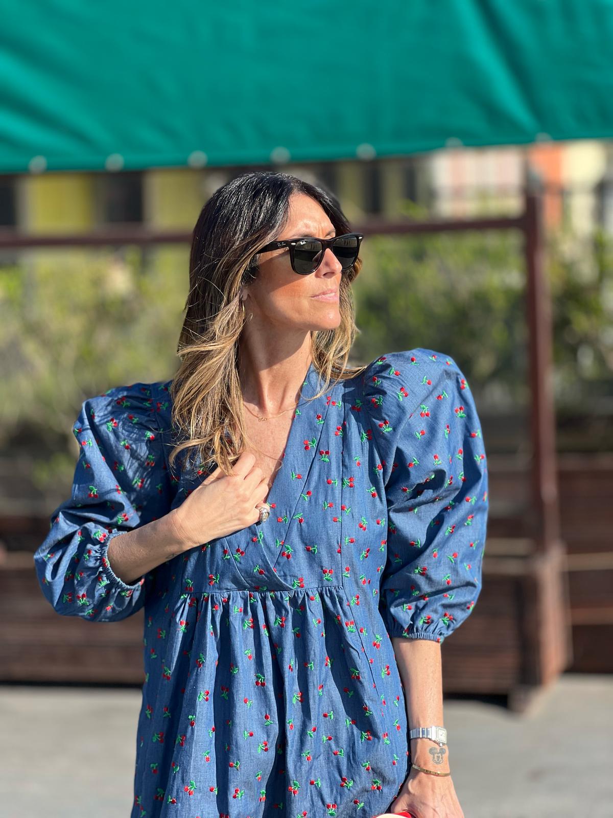 Robe midi en jean