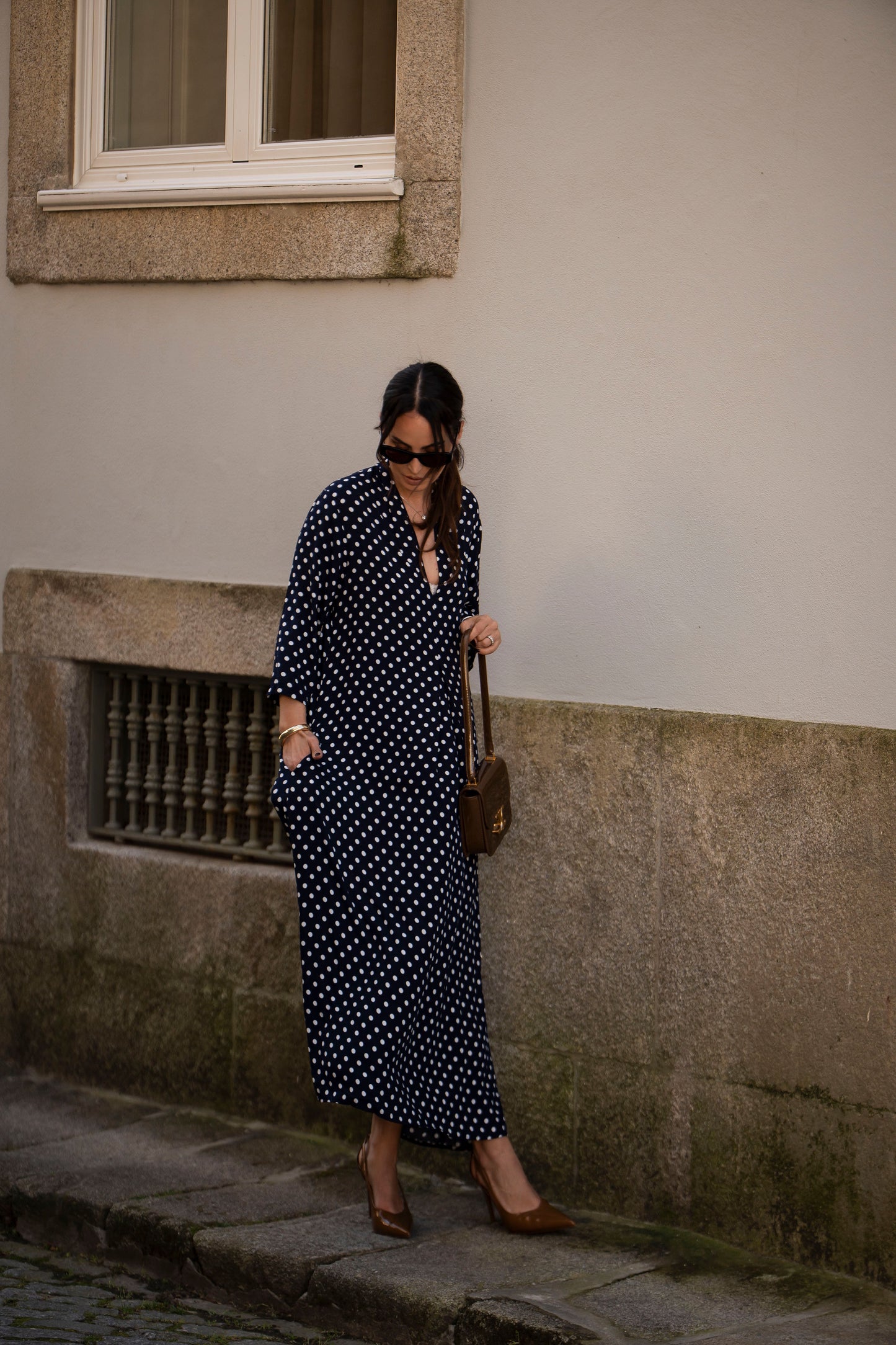 Vestido comprido estampado