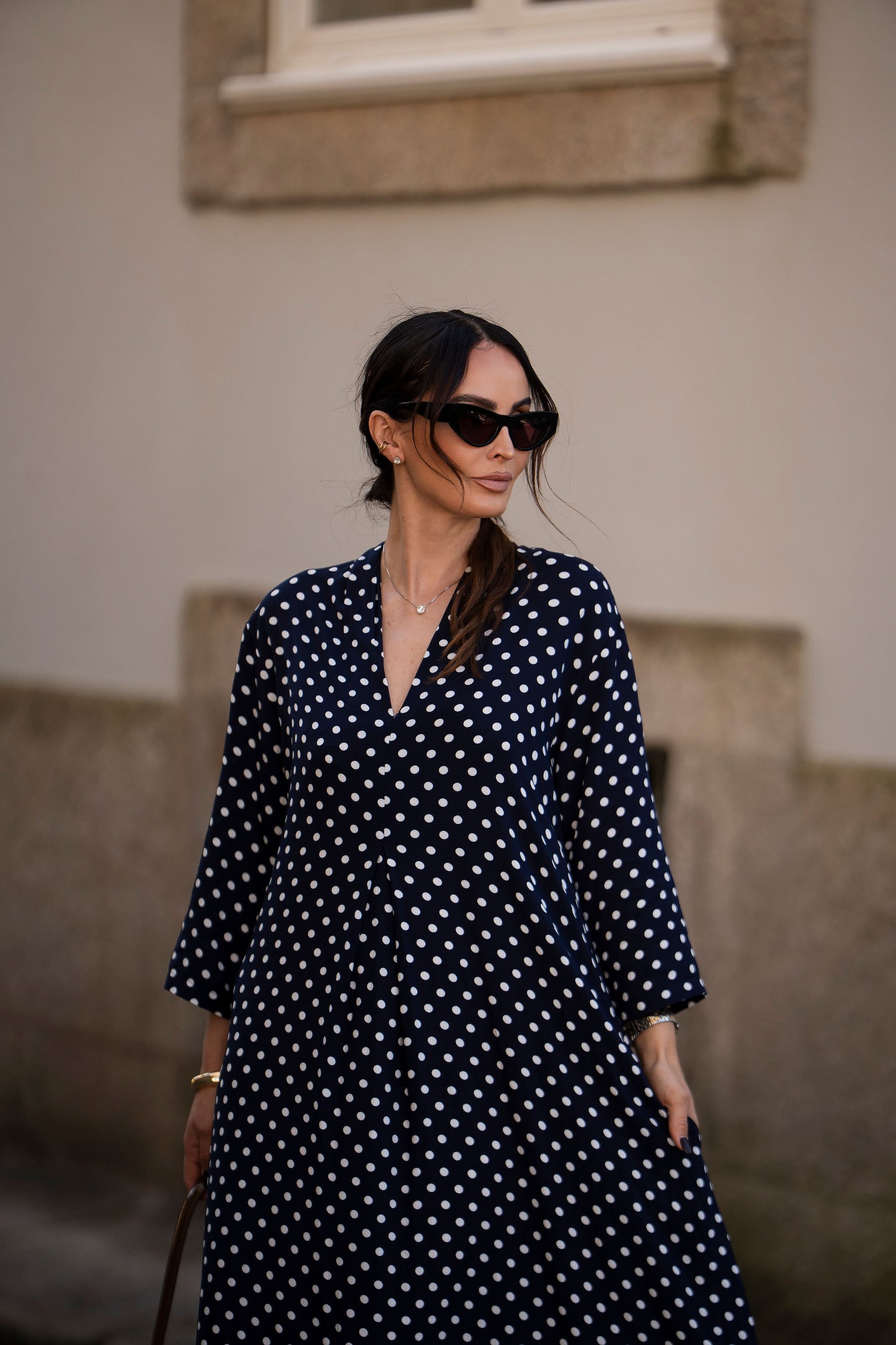 Vestido comprido estampado