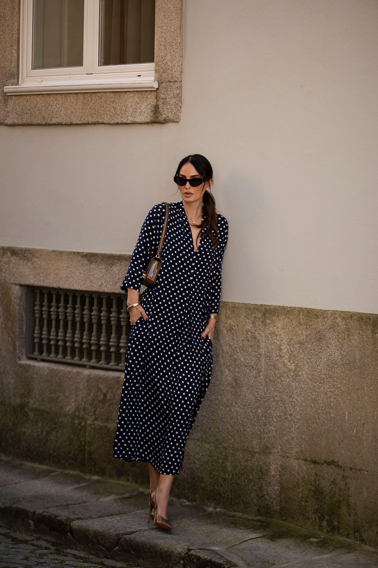 Vestido comprido estampado