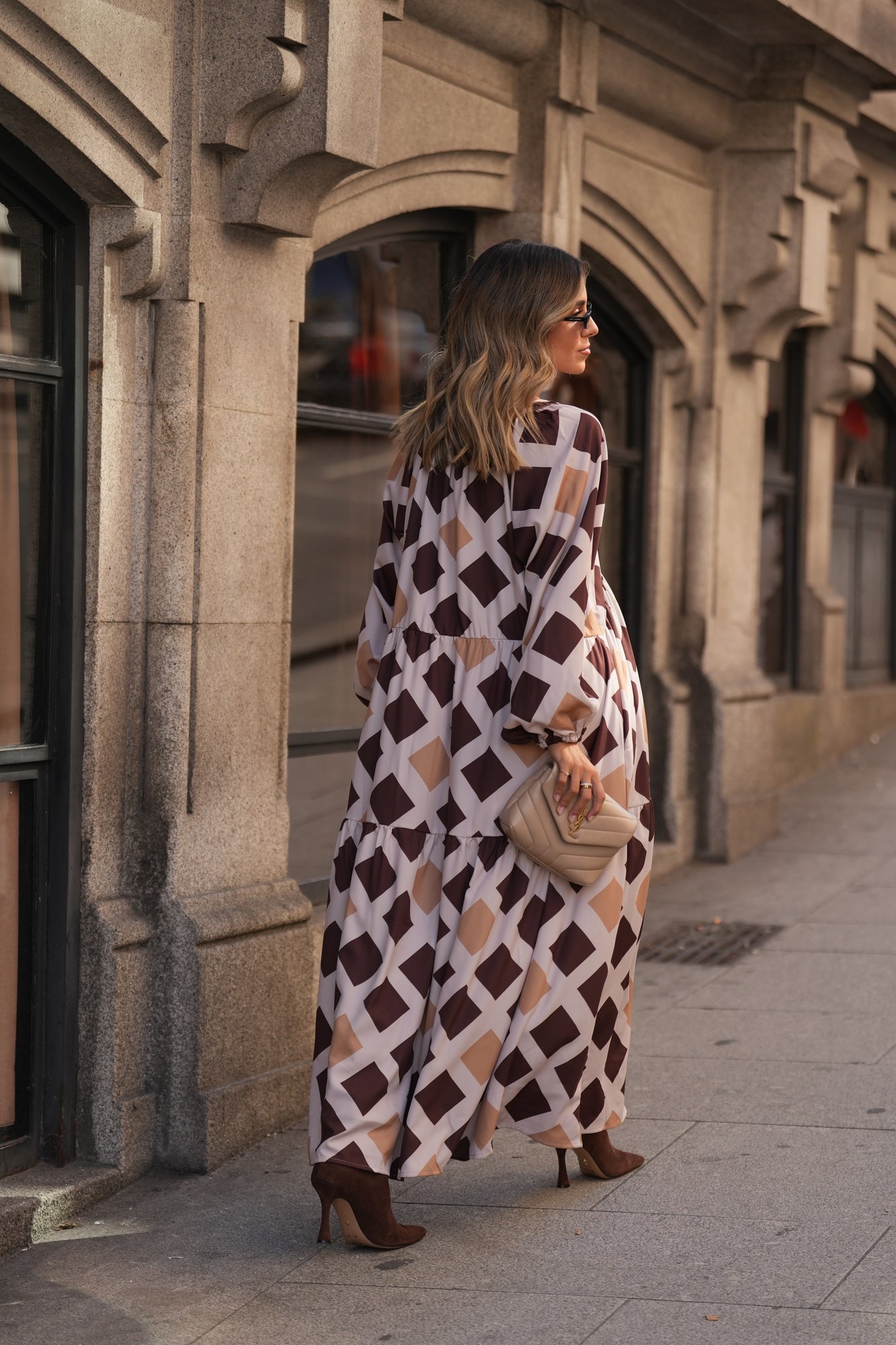 Robe longue imprimée