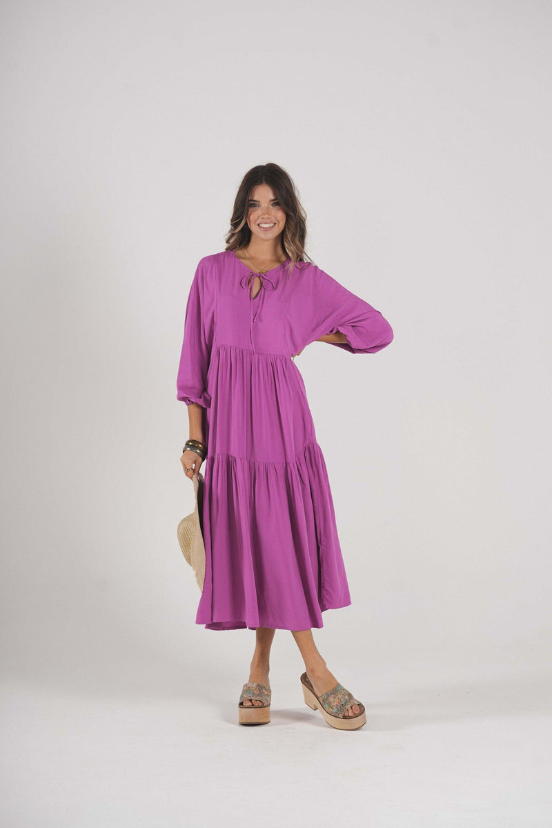 Long viscose dress