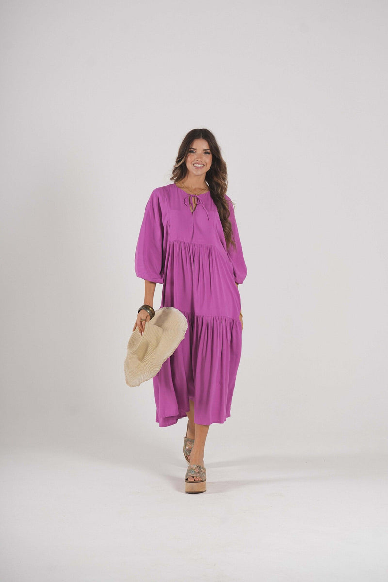 Long viscose dress