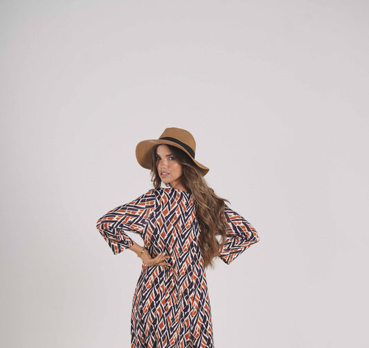 Chapéu com efeito palha