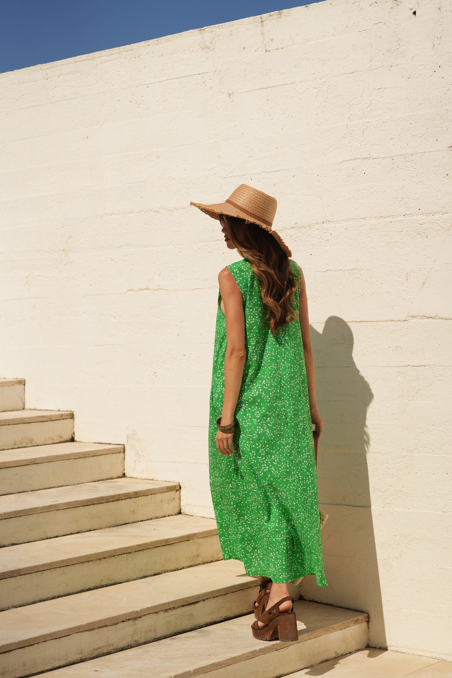 Vestido comprido estampado