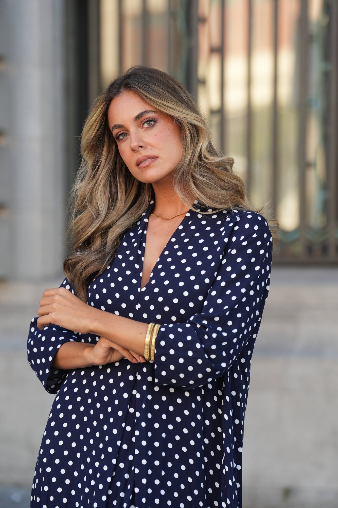 Vestido comprido estampado