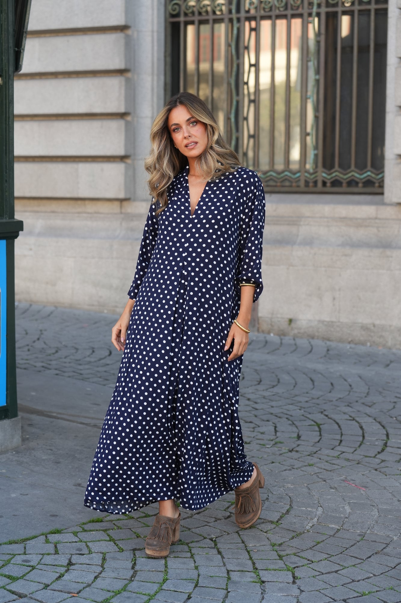 Vestido comprido estampado