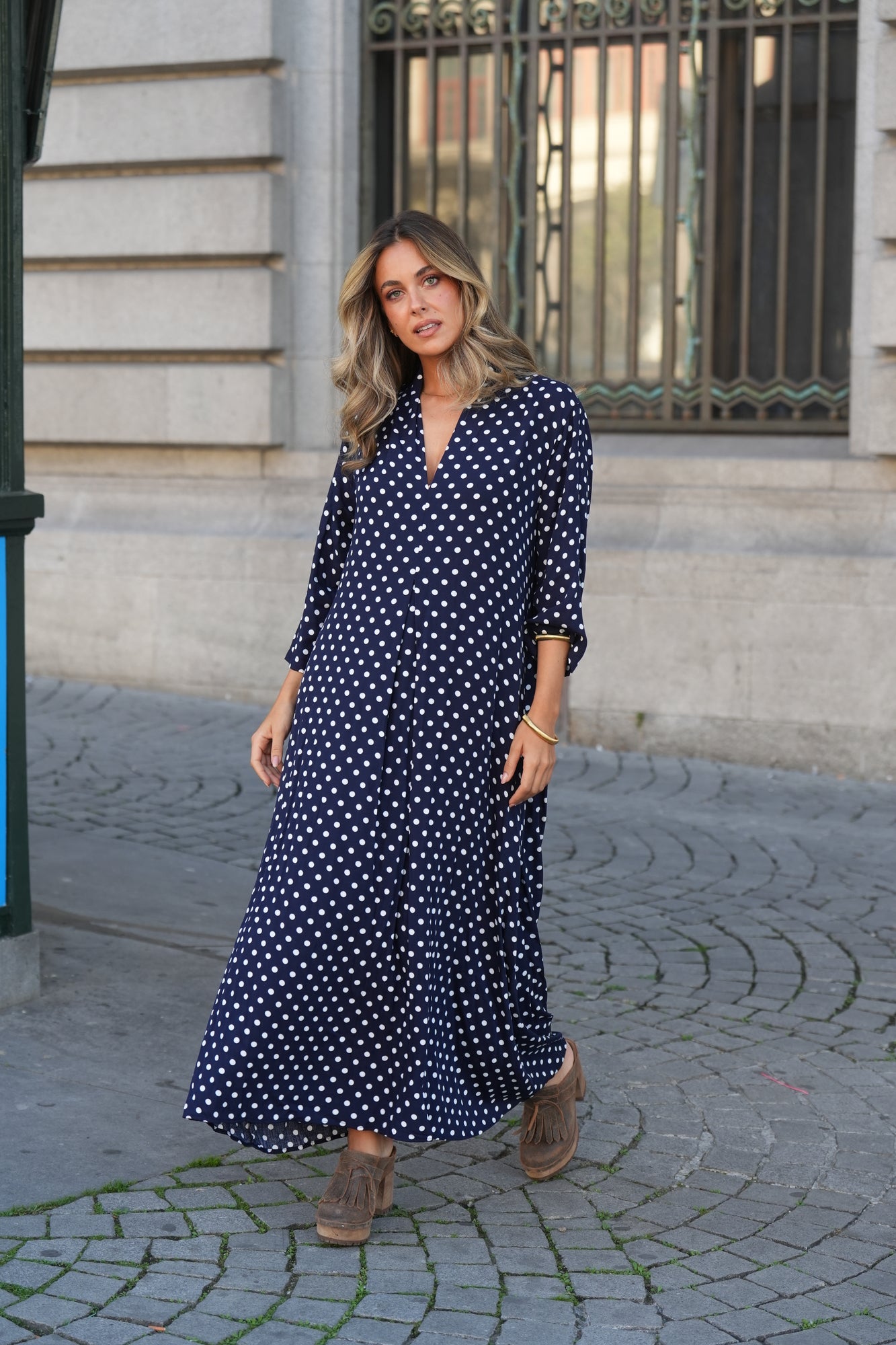 Vestido comprido estampado