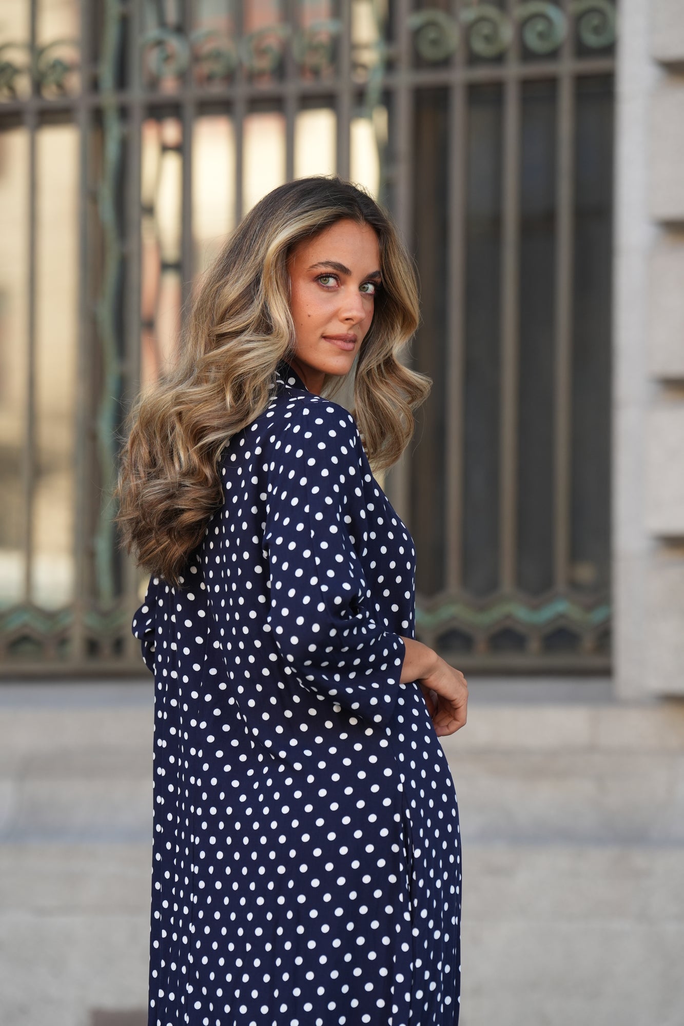 Vestido comprido estampado