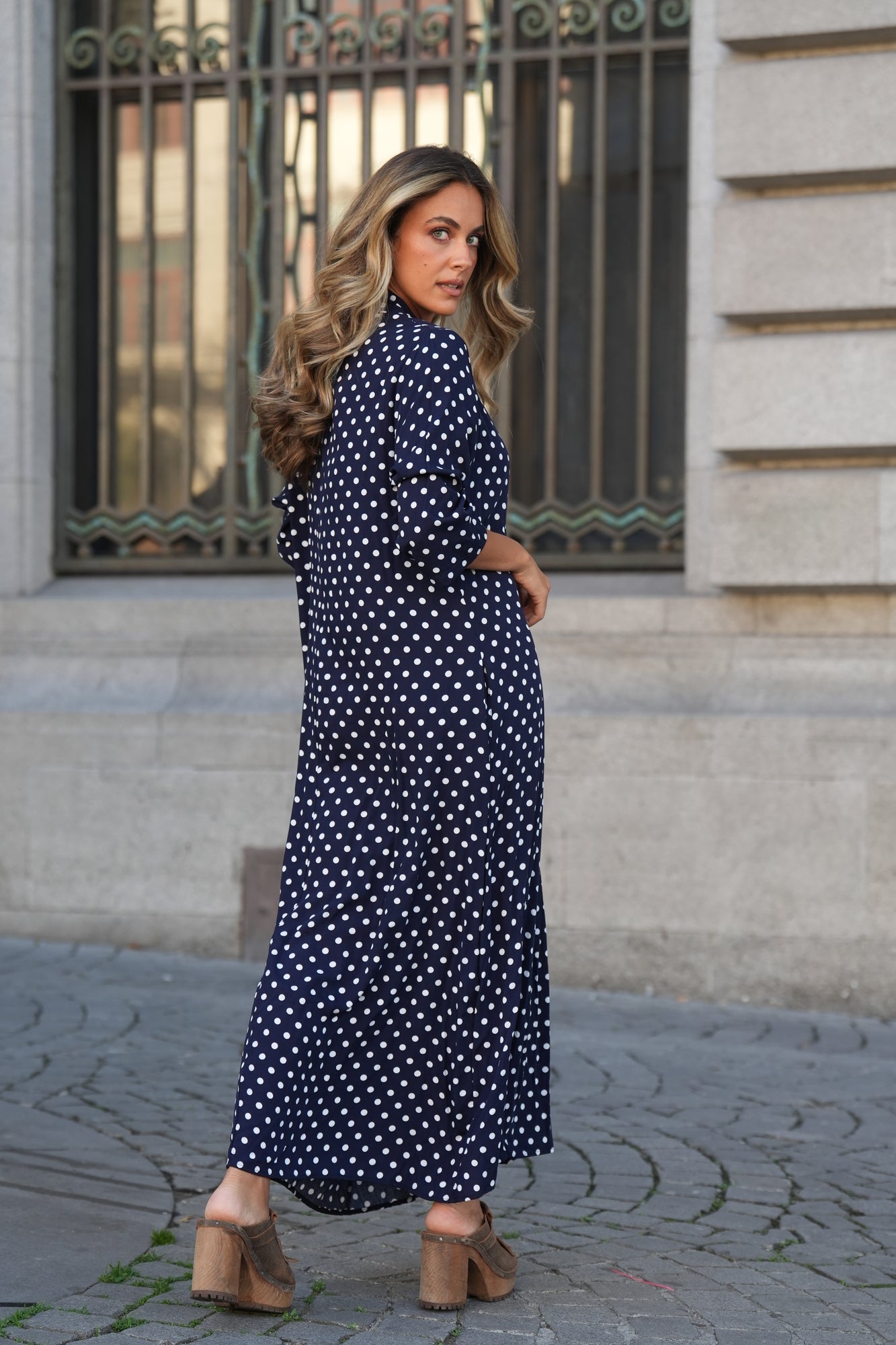 Vestido comprido estampado