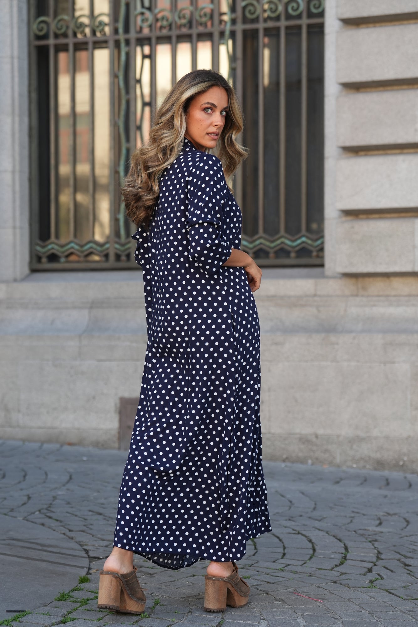 Vestido comprido estampado