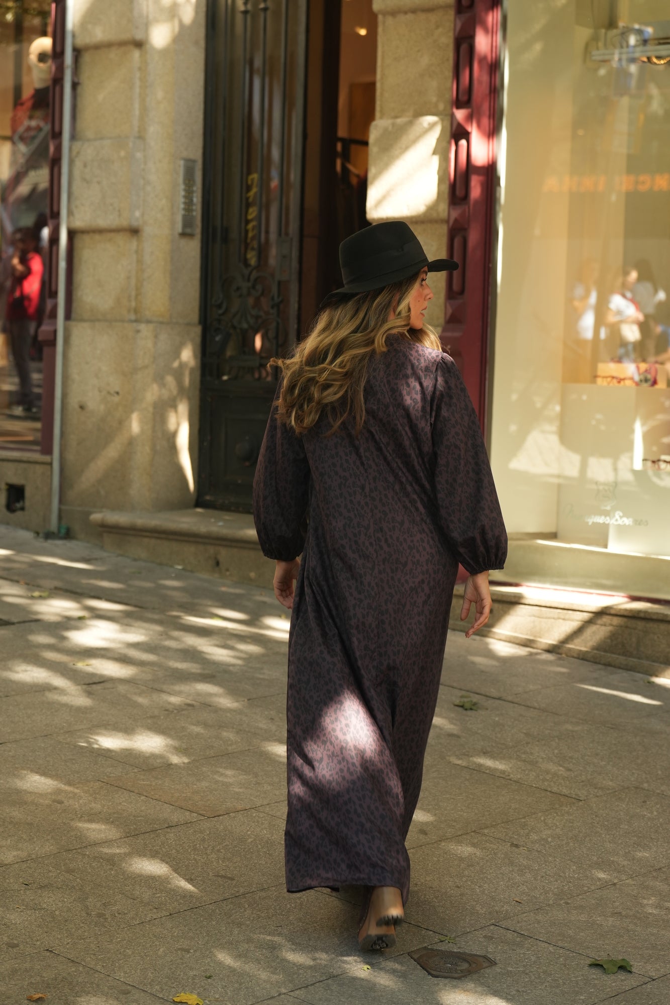 Vestido comprido estampado