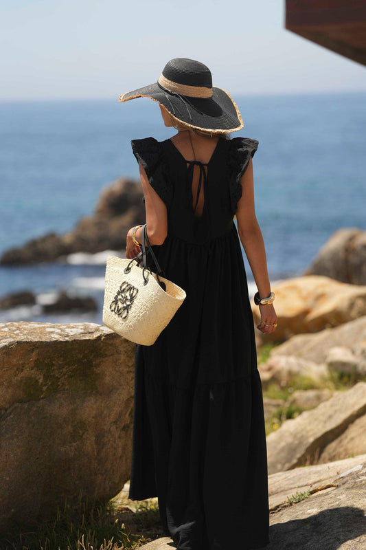 Vestido comprido preto