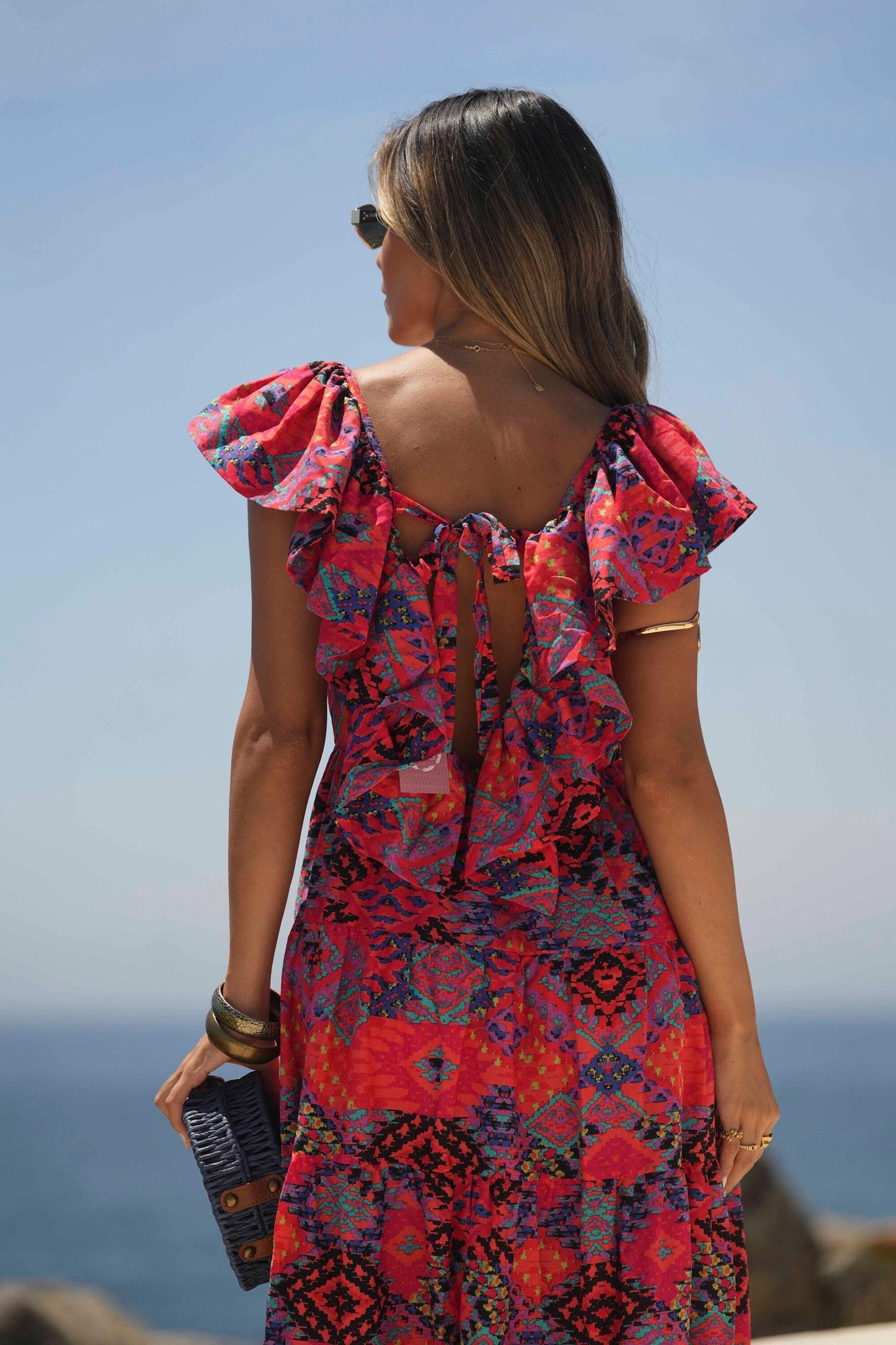 Vestido comprido estampado - BOHOME
