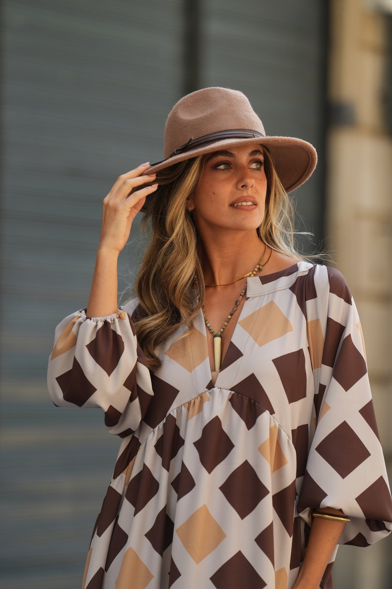 Vestido comprido estampado