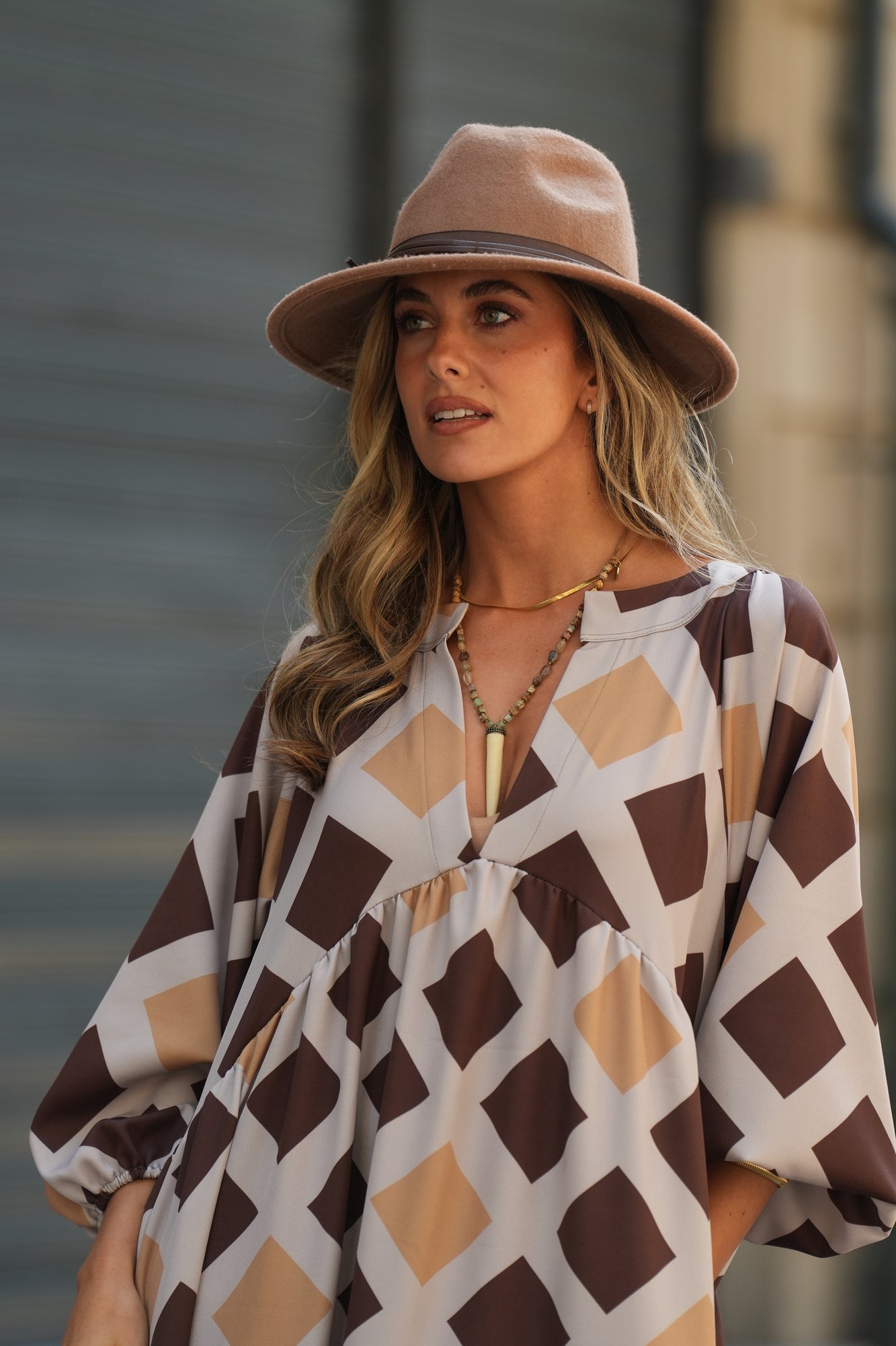 Vestido comprido estampado