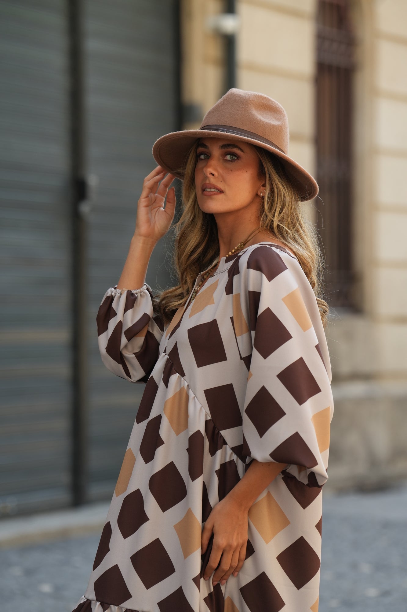 Vestido comprido estampado