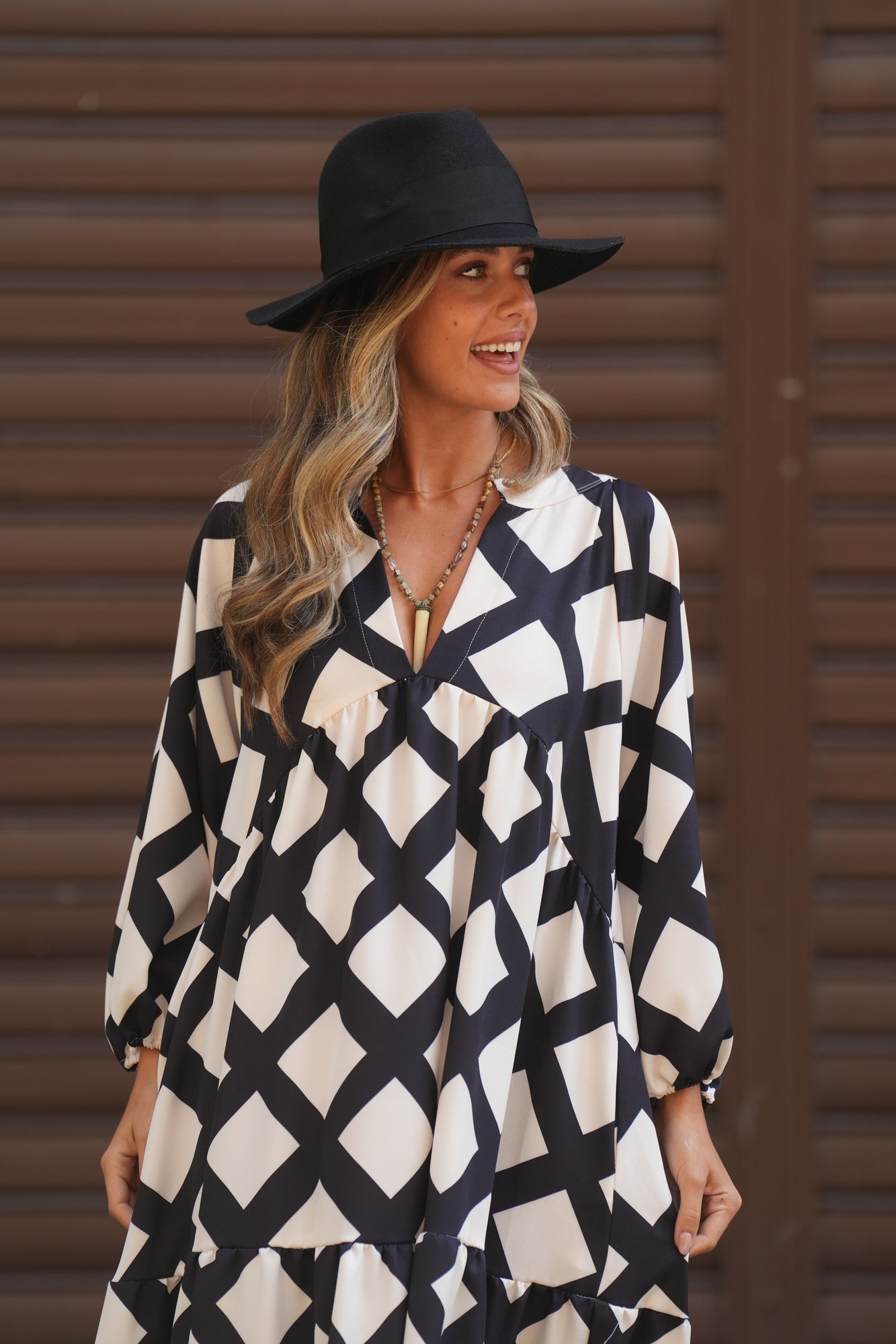 Vestido comprido estampado