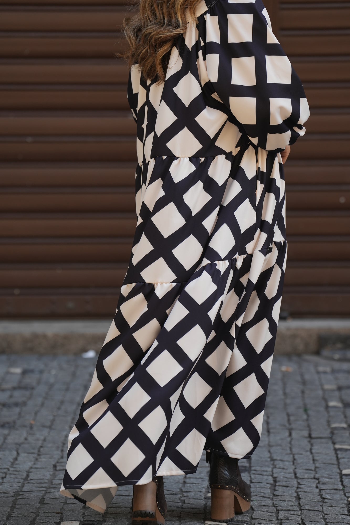 Vestido comprido estampado