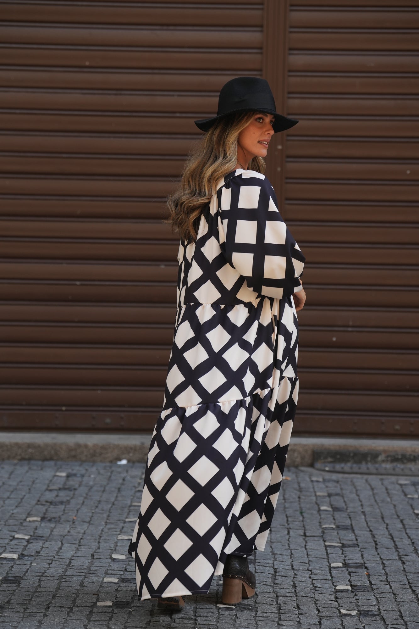 Vestido comprido estampado