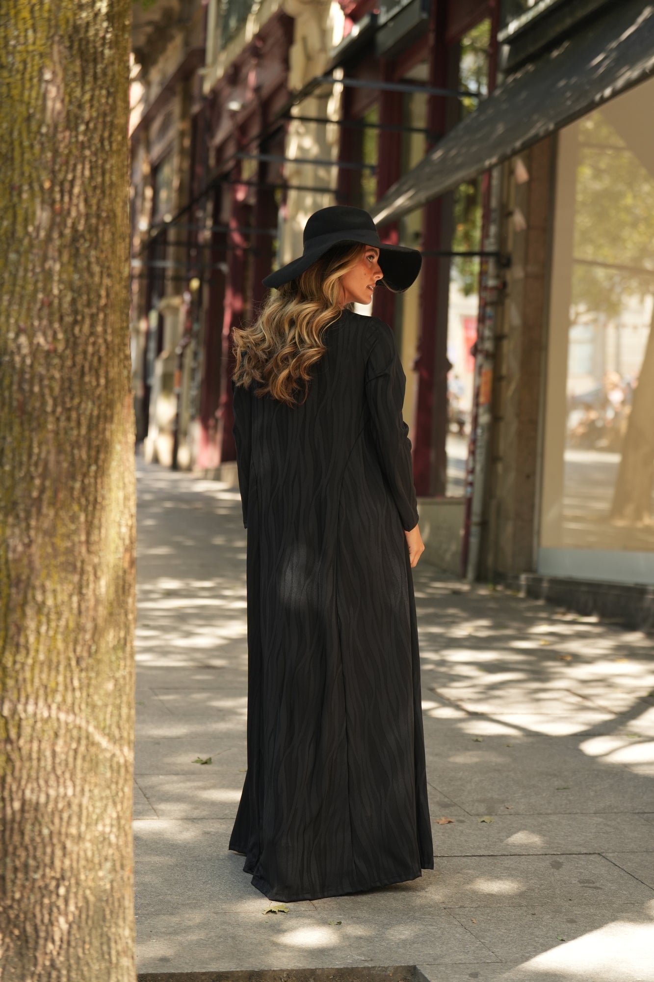 Vestido comprido em malha