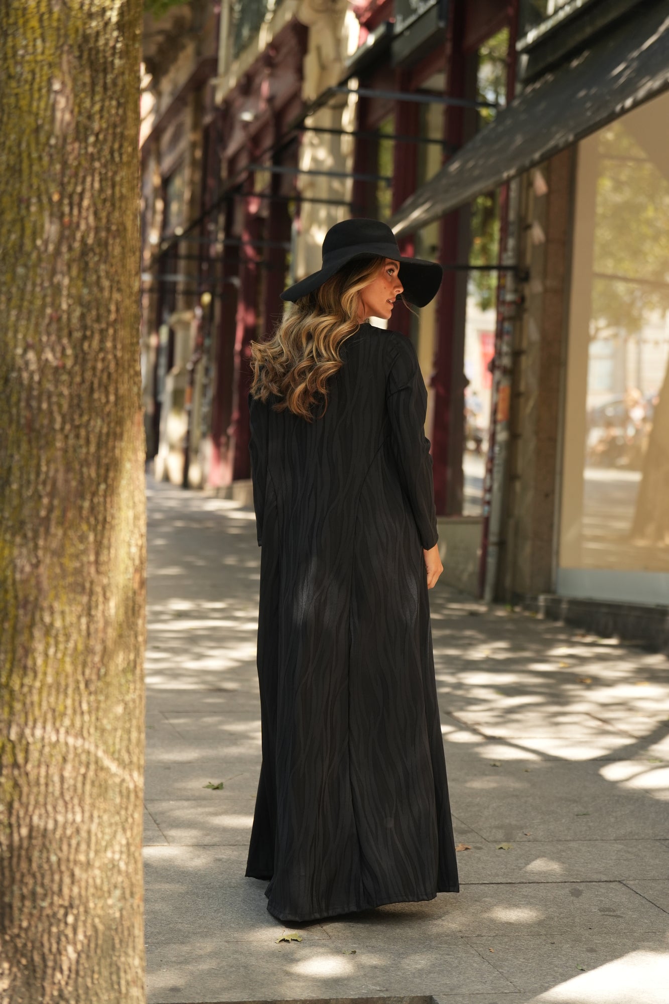 Vestido comprido em malha