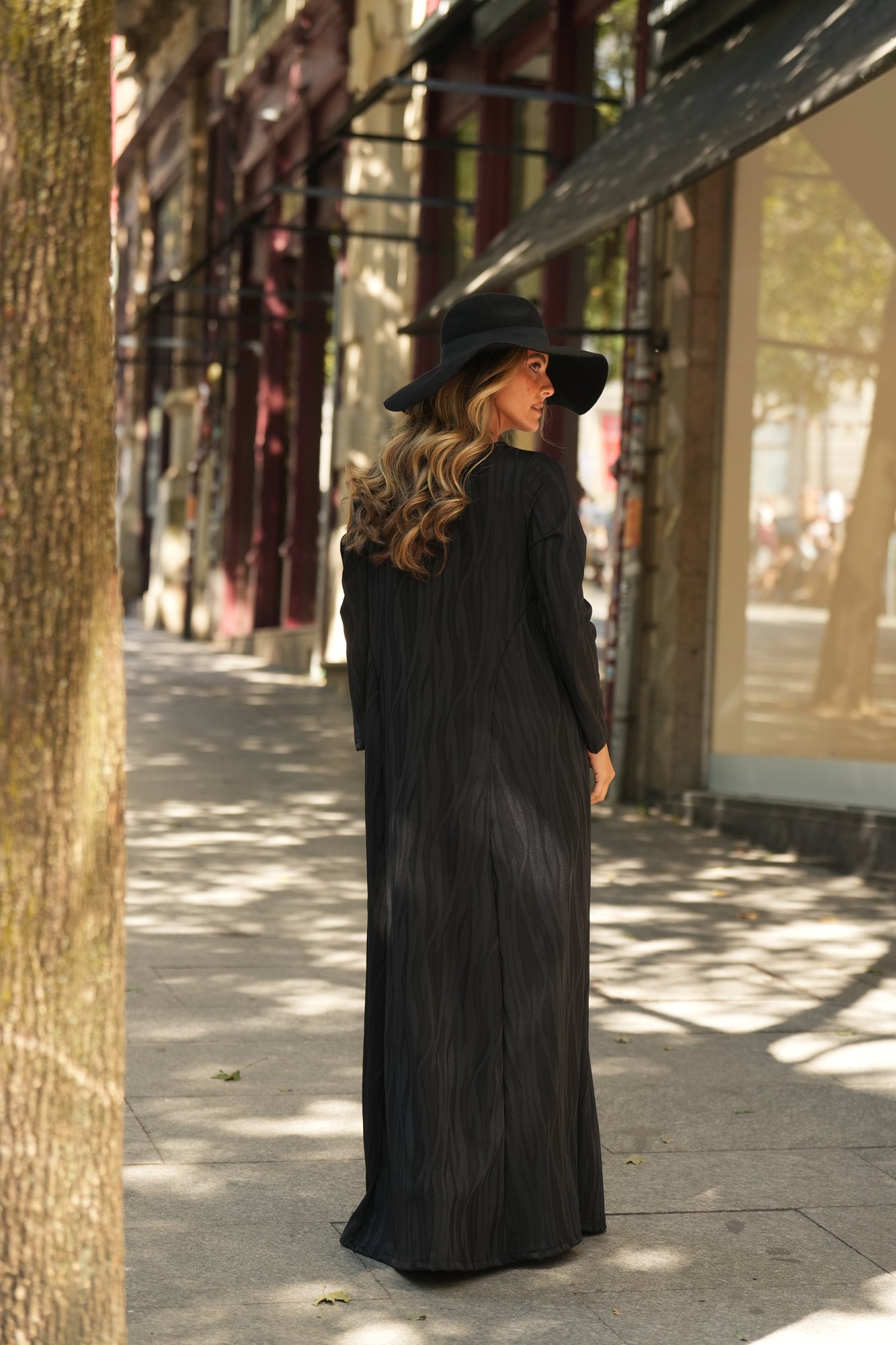 Vestido comprido em malha