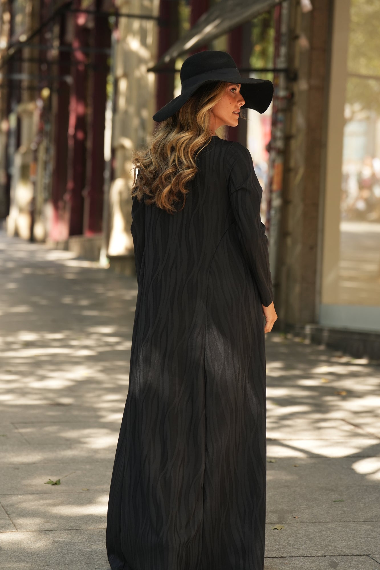 Vestido comprido em malha