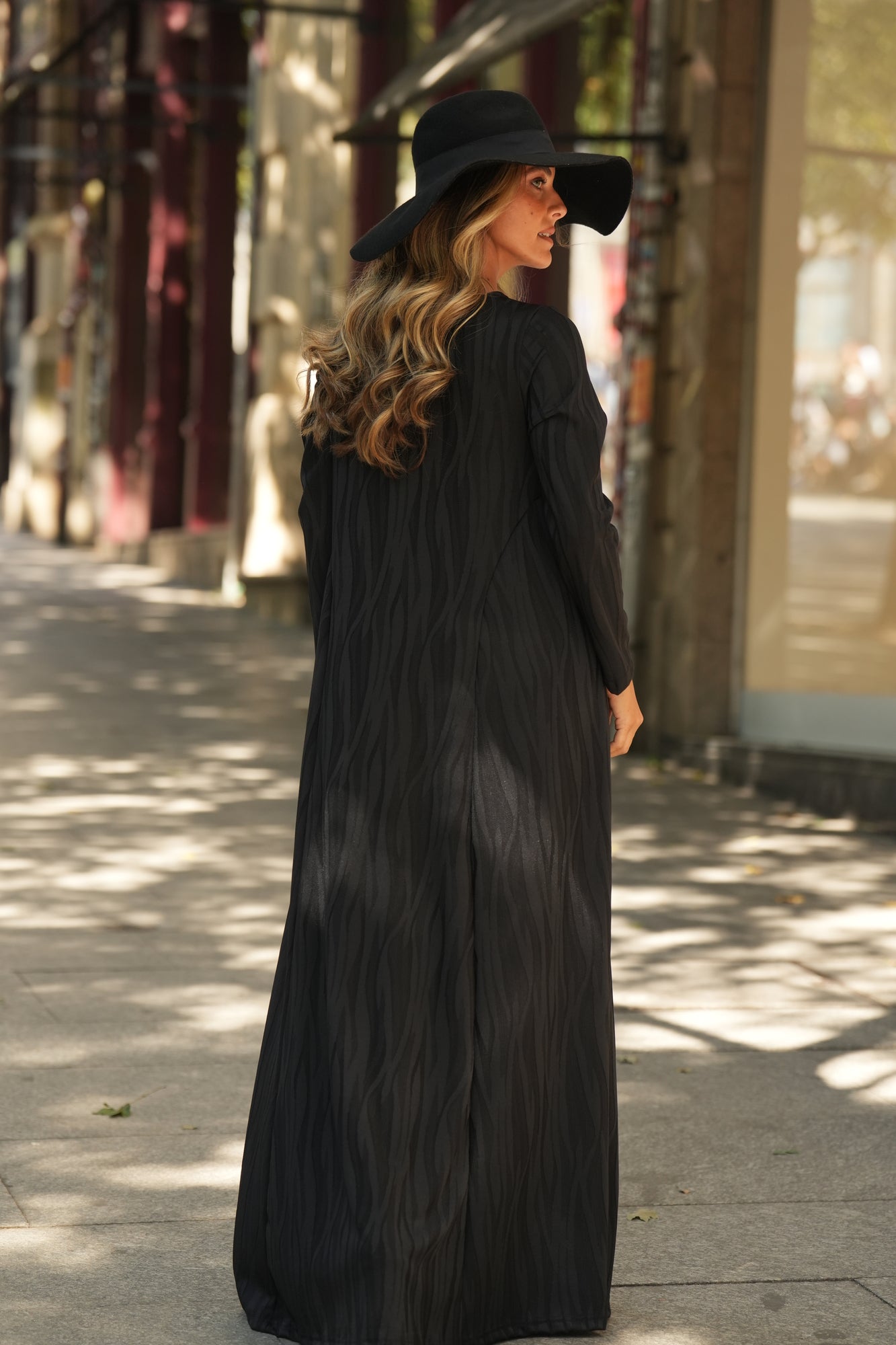 Vestido comprido em malha