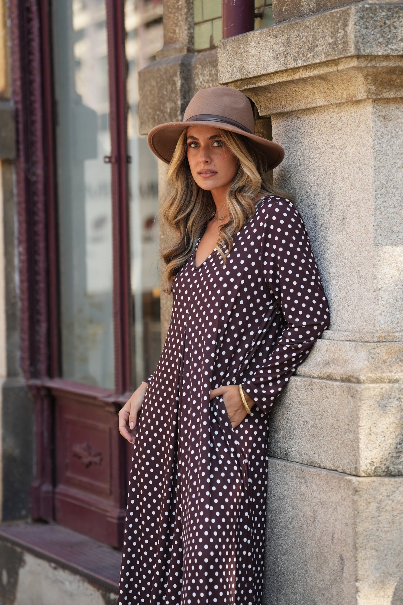 Long knitted jumpsuit