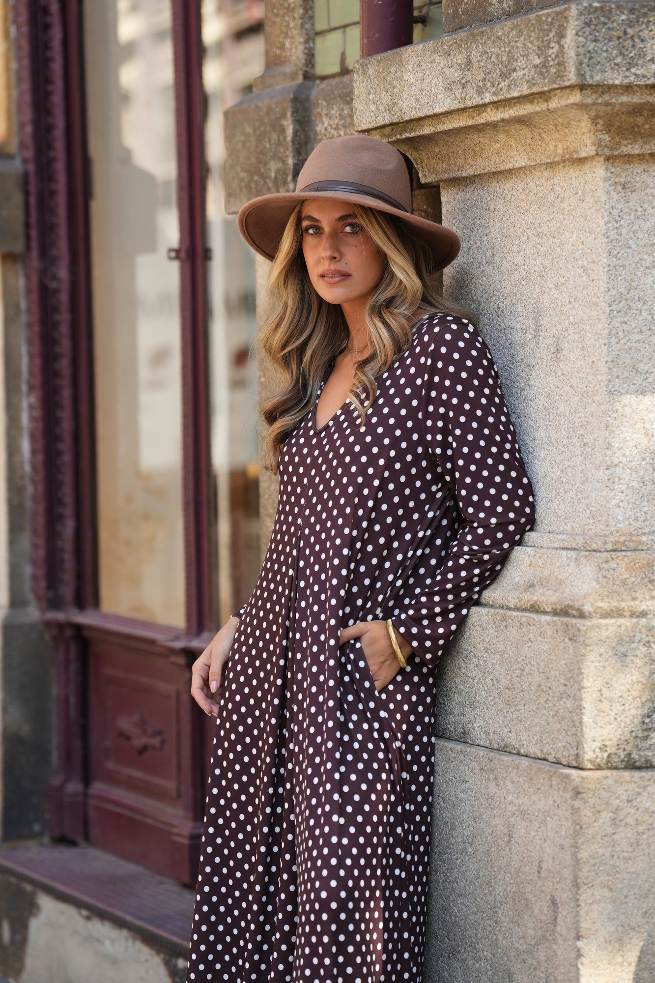 Long knitted jumpsuit